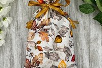 Leaves Tarot Bag/ Custom Tarot bag/ Keepsake Bag / Drawstring Bag / Oracle Bag / Crystal Bag / Gift Bag / Tarot Pouch / Cosmetic Bag