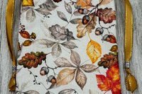 Leaves Tarot Bag/ Custom Tarot bag/ Keepsake Bag / Drawstring Bag / Oracle Bag / Crystal Bag / Gift Bag / Tarot Pouch / Cosmetic Bag