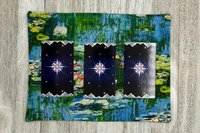 MINI Altar Cloth - Monet, Traveling Altar Cloth, Portable Altar Cloth, Small Spaces Altar, Home Office Altar