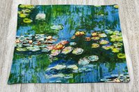 MINI Altar Cloth - Monet, Traveling Altar Cloth, Portable Altar Cloth, Small Spaces Altar, Home Office Altar