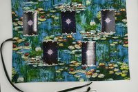 Reversible Satin Lined Tarot Wrap/ Monet Tarot Wrap / Tarot Supplies / Tarot Deck Storage / Tarot Cloth / Tarot Supplies / Altar