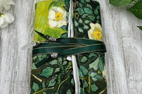 Reversible Silk Lined Tarot Wrap/ Van Gogh Tarot Wrap / Tarot Supplies / Tarot Deck Storage / Tarot Cloth / Tarot Supplies / Altar