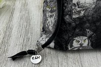 Skull Owl Tarot Bag/ Custom Tarot Pouch/ Keepsake Bag / Drawstring Bag / Oracle Bag / Crystal Bag / Tarot Pouch / Cosmetic Bag