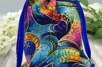 Colorful Tarot Bag/ Custom Tarot Pouch/ Keepsake Bag / Drawstring Bag / Oracle Bag / Crystal Bag / Tarot Pouch / Cosmetic Bag