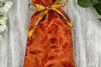 Leaves Tarot Bag/ Custom Tarot Pouch/ Keepsake Bag / Drawstring Bag / Oracle Bag / Crystal Bag / Tarot Pouch / Cosmetic Bag