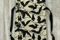 Bats Tarot Bag/ Custom Tarot Pouch/ Keepsake Bag / Drawstring Bag / Oracle Bag / Crystal Bag / Tarot Pouch / Cosmetic Bag