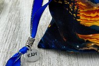 Moon Scene Tarot Bag/ Custom Tarot Pouch/ Keepsake Bag / Drawstring Bag / Oracle Bag / Crystal Bag / Tarot Pouch / Cosmetic Bag