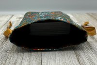 Floral Leaves Tarot Bag/ Custom Tarot bag/ Keepsake Bag / Drawstring Bag / Oracle Bag / Crystal Bag / Gift Bag / Tarot Pouch / Cosmetic Bag