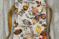 Leaves Tarot Bag/ Custom Tarot bag/ Keepsake Bag / Drawstring Bag / Oracle Bag / Crystal Bag / Gift Bag / Tarot Pouch / Cosmetic Bag