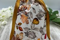Leaves Tarot Bag/ Custom Tarot bag/ Keepsake Bag / Drawstring Bag / Oracle Bag / Crystal Bag / Gift Bag / Tarot Pouch / Cosmetic Bag