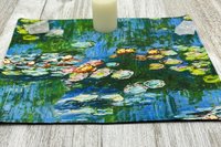 MINI Altar Cloth - Monet, Traveling Altar Cloth, Portable Altar Cloth, Small Spaces Altar, Home Office Altar