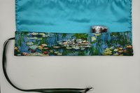 Reversible Satin Lined Tarot Wrap/ Monet Tarot Wrap / Tarot Supplies / Tarot Deck Storage / Tarot Cloth / Tarot Supplies / Altar