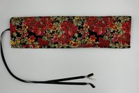 Reversible Silk Lined Tarot Wrap/ Poinsettia Tarot Wrap / Tarot Supplies / Tarot Deck Storage / Tarot Cloth / Tarot Supplies / Altar