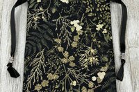 Plants Tarot Bag/ Custom Tarot Bag/ Keepsake Bag / Drawstring Bag / Oracle Bag / Jewelry Bag / Crystal Bag / Gift Bag / Tarot Pouch
