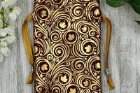 Leaves Tarot Bag/ Custom Tarot Bag/ Keepsake Bag / Drawstring Bag / Oracle Bag / Jewelry Bag / Crystal Bag / Gift Bag / Tarot Pouch