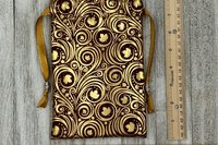 Leaves Tarot Bag/ Custom Tarot Bag/ Keepsake Bag / Drawstring Bag / Oracle Bag / Jewelry Bag / Crystal Bag / Gift Bag / Tarot Pouch