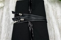 Reversible Cotton Lined Tarot Wrap/ Witchy Skull Tarot Wrap / Tarot Supplies / Tarot Deck Storage / Tarot Cloth / Tarot Supplies / Altar