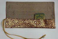 Reversible Silk Lined Tarot Wrap/ Leaves Tarot Wrap / Tarot Supplies / Tarot Deck Storage / Tarot Cloth / Tarot Supplies / Altar