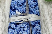 Reversible Silk Lined Tarot Wrap/ Leaves Tarot Wrap / Tarot Supplies / Tarot Deck Storage / Tarot Cloth / Tarot Supplies / Altar