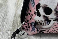 Skull Web Tarot Bag/ Custom Tarot Pouch/ Keepsake Bag / Drawstring Bag / Oracle Bag / Crystal Bag / Tarot Pouch / Cosmetic Bag
