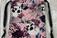 Skull Web Tarot Bag/ Custom Tarot Pouch/ Keepsake Bag / Drawstring Bag / Oracle Bag / Crystal Bag / Tarot Pouch / Cosmetic Bag