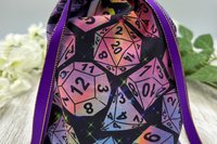Dice Tarot Bag/ Custom Tarot Pouch/ Keepsake Bag / Drawstring Bag / Oracle Bag / Crystal Bag / Tarot Pouch / Cosmetic Bag