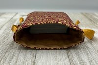 Leaves Tarot Bag/ Custom Tarot Bag/ Keepsake Bag / Drawstring Bag / Oracle Bag / Jewelry Bag / Crystal Bag / Gift Bag / Tarot Pouch