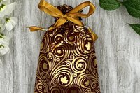Leaves Tarot Bag/ Custom Tarot Bag/ Keepsake Bag / Drawstring Bag / Oracle Bag / Jewelry Bag / Crystal Bag / Gift Bag / Tarot Pouch