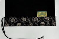 Reversible Cotton Lined Tarot Wrap/ Witchy Skull Tarot Wrap / Tarot Supplies / Tarot Deck Storage / Tarot Cloth / Tarot Supplies / Altar
