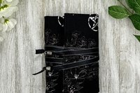 Reversible Silk Lined Tarot Wrap/ Pentacle Wrap / Tarot Supplies / Tarot Deck Storage / Tarot Cloth / Tarot Supplies / Altar