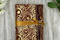 Reversible Silk Lined Tarot Wrap/ Leaves Tarot Wrap / Tarot Supplies / Tarot Deck Storage / Tarot Cloth / Tarot Supplies / Altar