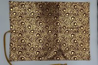 Reversible Silk Lined Tarot Wrap/ Leaves Tarot Wrap / Tarot Supplies / Tarot Deck Storage / Tarot Cloth / Tarot Supplies / Altar