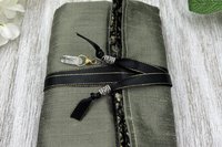 Reversible Silk Lined Tarot Wrap/ Plants Tarot Wrap / Tarot Supplies / Tarot Deck Storage / Tarot Cloth / Tarot Supplies / Altar