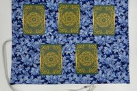 Reversible Silk Lined Tarot Wrap/ Leaves Tarot Wrap / Tarot Supplies / Tarot Deck Storage / Tarot Cloth / Tarot Supplies / Altar