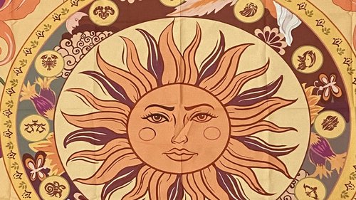 Sun Altar Cloth, Tarot Cloth, Altar Decor, Tapestry, Dice Mat, Centerpiece