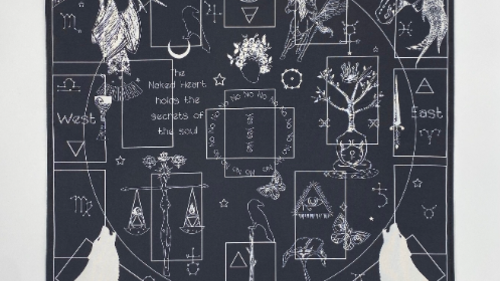 Witchy Altar Cloth, Tarot Cloth, Altar Decor, Double Sided Altar Cloth, Wall Hanging, Dice Mat, Centerpiece