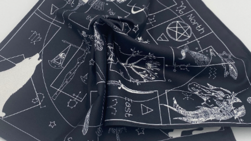 Witchy Altar Cloth, Tarot Cloth, Altar Decor, Double Sided Altar Cloth, Wall Hanging, Dice Mat, Centerpiece