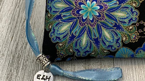 Mandala Tarot Bag/ Custom Tarot Pouch / Keepsake Bag / Drawstring Bag / Oracle Bag / Jewelry Bag / Crystal Bag / Gift Bag / Tarot Pouch