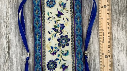 Floral Mandala Tarot Bag/ Custom Tarot Bag/ Keepsake Bag / Drawstring Bag / Oracle Bag / Crystal Bag / Gift Bag / Tarot Pouch