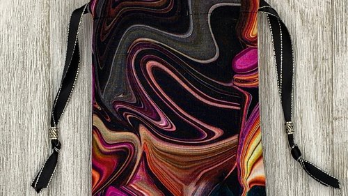 Colorful Tarot Bag/ Custom Tarot Pouch/ Keepsake Bag / Drawstring Bag / Oracle Bag / Crystal Bag / Tarot Pouch / Cosmetic Bag