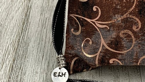 Rose Gold Scrolls Tarot Bag/ Custom Tarot Pouch/ Keepsake Bag / Drawstring Bag / Oracle Bag / Crystal Bag / Tarot Pouch / Cosmetic Bag