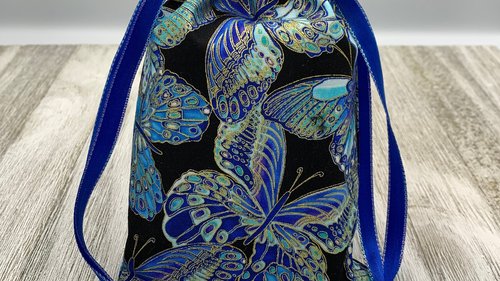 Butterfly Tarot Bag/ Custom Tarot Pouch/ Keepsake Bag / Drawstring Bag / Oracle Bag / Crystal Bag / Tarot Pouch / Cosmetic Bag