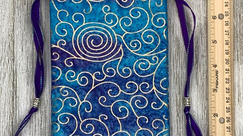 Scrolls Tarot Bag/ Custom Tarot Pouch/ Keepsake Bag / Drawstring Bag / Oracle Bag / Crystal Bag / Tarot Pouch / Cosmetic Bag