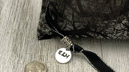 Dark Forest Tarot Bag/ Custom Tarot Pouch/ Keepsake Bag / Drawstring Bag / Oracle Bag / Crystal Bag / Tarot Pouch / Cosmetic Bag