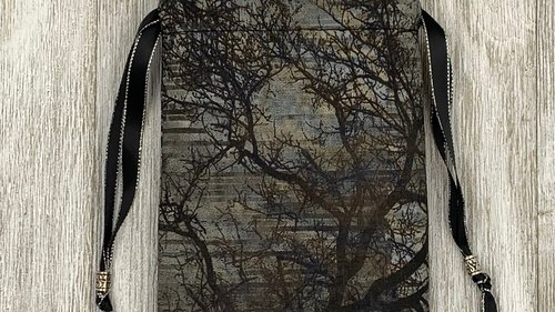 Dark Forest Tarot Bag/ Custom Tarot Pouch/ Keepsake Bag / Drawstring Bag / Oracle Bag / Crystal Bag / Tarot Pouch / Cosmetic Bag