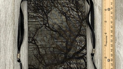 Dark Forest Tarot Bag/ Custom Tarot Pouch/ Keepsake Bag / Drawstring Bag / Oracle Bag / Crystal Bag / Tarot Pouch / Cosmetic Bag