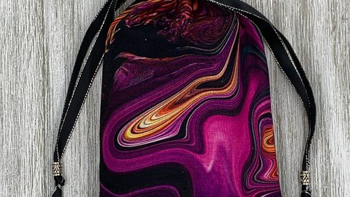 Colorful Tarot Bag/ Custom Tarot Pouch/ Keepsake Bag / Drawstring Bag / Oracle Bag / Crystal Bag / Tarot Pouch / Cosmetic Bag