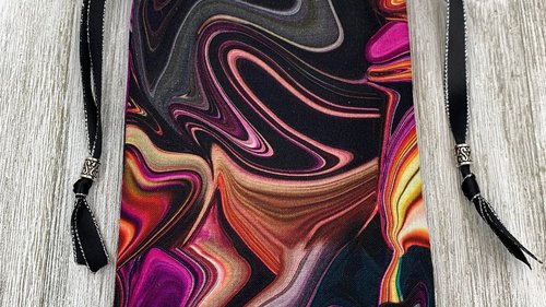 Colorful Tarot Bag/ Custom Tarot Pouch/ Keepsake Bag / Drawstring Bag / Oracle Bag / Crystal Bag / Tarot Pouch / Cosmetic Bag