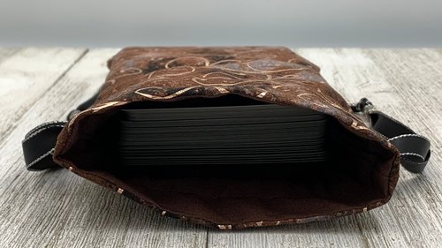 Rose Gold Scrolls Tarot Bag/ Custom Tarot Pouch/ Keepsake Bag / Drawstring Bag / Oracle Bag / Crystal Bag / Tarot Pouch / Cosmetic Bag