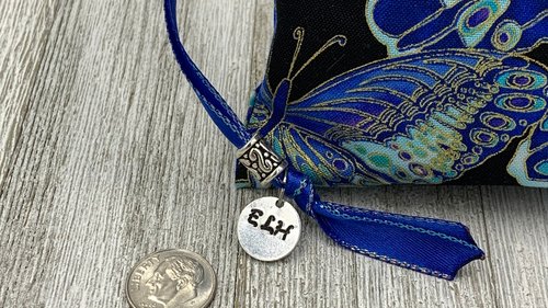 Butterfly Tarot Bag/ Custom Tarot Pouch/ Keepsake Bag / Drawstring Bag / Oracle Bag / Crystal Bag / Tarot Pouch / Cosmetic Bag
